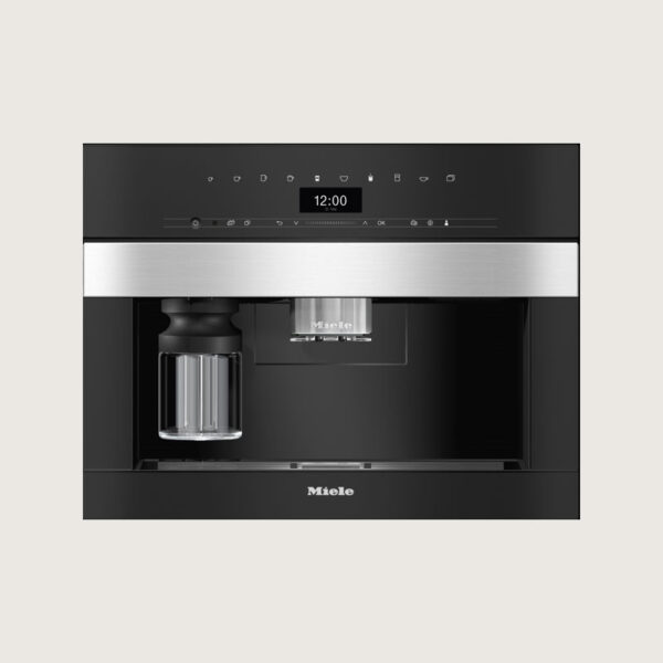 Miele CVA 7440 Obsidian Αυτόματη Μηχανή Espresso Εντοιχιζόμενη 1500W Ανοξείδωτο CleanSteel